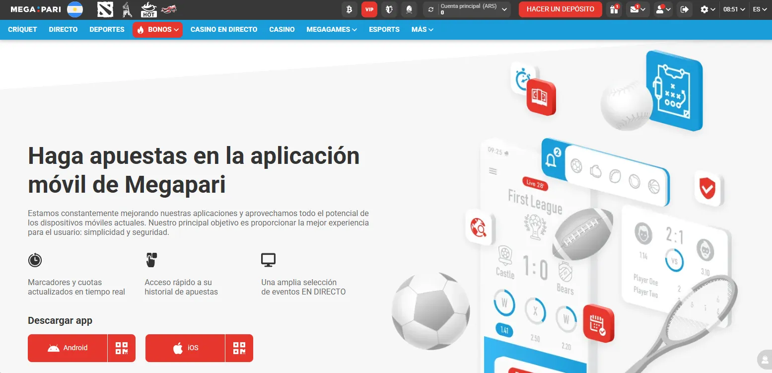 Cómo funciona Megapari descargar: app para Android e iOS